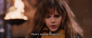 hermione granger,harry potter,funny,hermione,barbaric,anyway here u go