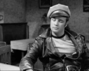 the wild one,maudit,marlon brando,that stare,dont be late
