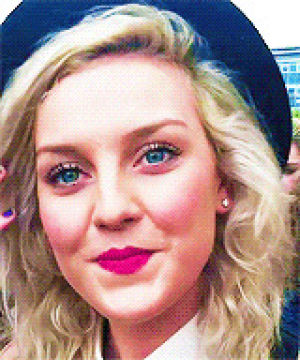 g,perrie edwards,blonde,smile,celebrities,little mix,hat,female,lm