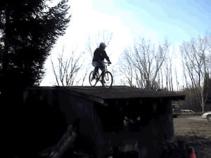 fails,afv,bicycle,roof