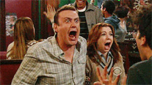 wtf,reaction,scream,fear,screaming,how i met your mother,himym,lily himym