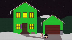 halloween,house,late night,shelly and cartman walking