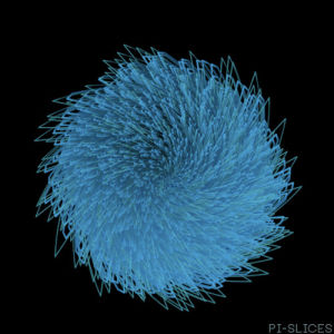 particles,particle,c4d,mesmerizing,seamless loop,rotation,pi slices,animation,art,design,loop,trippy,psychedelic,artists on tumblr,hair,abstract,daily,motion graphics,cinema4d,perfect loop,cinema 4d,render