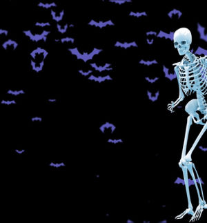 halloween,bats,skeleton,spooky