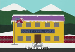 angry,school,upset,exclaiming,south park elementary