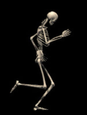 skeleton,walking,dancing