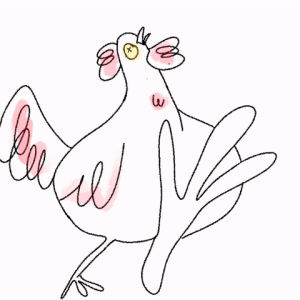 chicken,animation,crazy,2d,walk,cycle,loopdeloop,watercolors,funk