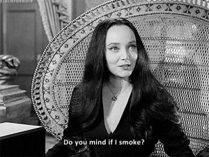 carolyn jones,morticia addams,do you mind if i smoke,the addams family,1960s