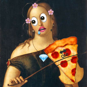 pizza,art,vine,emoji,remake,anne horel