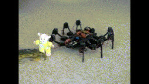 mouse,robot,spider,pushing