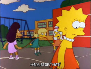 jump rope,lisa simpson,season 3,angry,episode 13,annoyed,3x13,bossy