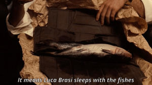 the godfather,luca brasi sleeps with the fishes,luca brasi,movie,fish,francis ford coppola,gangster movie