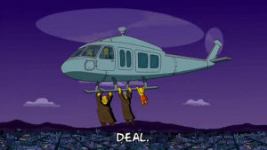 season 20,episode 13,flying,helicopter,hanging,20x13