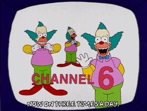 happy,season 14,excited,episode 9,krusty the clown,14x09,joyous