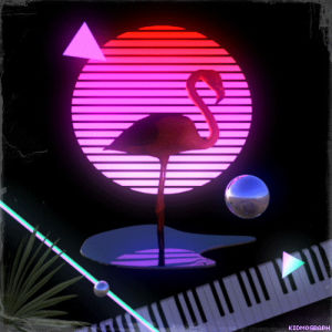 flamingo,animation,loop,c4d,sun,sunset,after effects