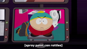 can,angry,eric cartman,spray paint