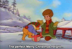 winnie the pooh,christopher robin,christmas