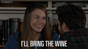 drinking,party,weekend,wine,tv land,younger,youngertv,sutton foster,matthew morrison,bring wine