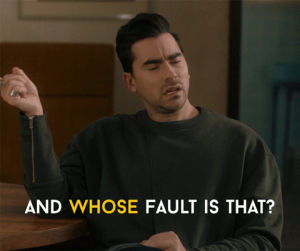 schitts creek,daniel levy,your fault,not my fault,david rose,dan levy,funny,comedy,humour,cbc,canadian,schittscreek,fault,levy,carlton