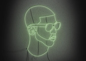 drake,lights,neon,light,neon sign,green,legend,head,hot,art,made by me,if youre reading this its too late,started from the bottom,nothing was the same,neon light