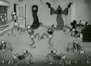 halloween,haunted house,vintage animation,mickey mouse,skeletons,1929,disney,party,1920s,vintage disney