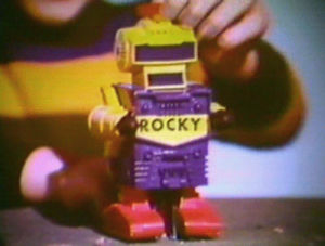 horror,vintage,robot,toy,rocky,rhett hammersmith,sci fi