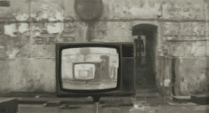 trip,tv,television,black and white,vintage,trippy,weird,old,neat,enter,bw