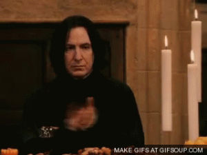 Snape Clapping GIF harry potter clapping applause - animated GIF on GIFER