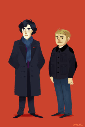 illustration,shower,bbc,animation,sherlock,cool and mysterious