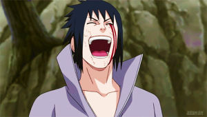 naruto,sasuke uchiha,naruto shippuden,evil laugh,uchiha clan,laugh,evil,mean