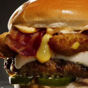 burger,hungry,cheeseburger,cheese,carls jr,meat,nom,cheesy,drip,anthem,carlsjr
