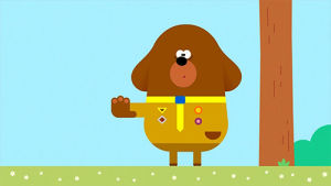 stop,no,duggee,hey duggee,dog,what,shocked,tired,exhausted