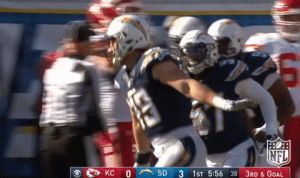 san diego chargers,chest bump,football,nfl,chargers,joey bosa,sd chargers,joey bossa
