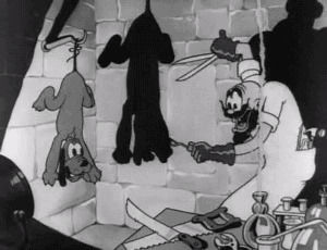 30s,the mad doctor,1930s,animation,disney,halloween,pluto,disney movie,1933,mad scientist