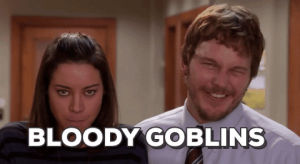 season 4,episode 5,halloween,parks and recreation,parks and rec,aubrey plaza,april ludgate,bloody goblins