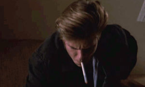 river phoenix,movie,80s,angel,actor,rip,cigarette,1988,river jude phoenix,grabby grabby