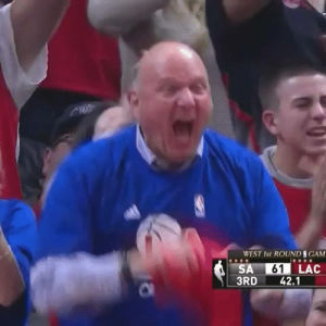 steve ballmer,clippers,excited,los angeles clippers,la clippers,ballmer