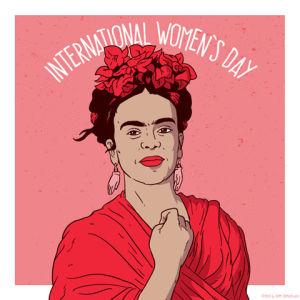 international womens day,frida kahlo,womens day,match day,juppi juppsen,svtfoe,solidarity,animation,loop,illustration,mexico,artist,digital art,fav,strike,iwd