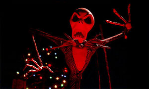 scary,skeleton,the nightmare before christmas,halloween,red,jack skellington
