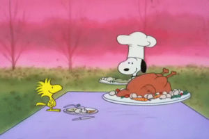thanksgiving,charlie brown,eating,peanuts,a charlie brown thanksgiving,snoopy,woodstock