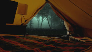 tent,cinemagraph,rain