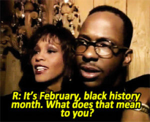 whitney houston,black history month,bobby brown,february