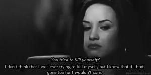 depresion,demi lovato,baby,suicide,i love her,crying lol