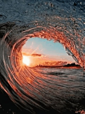 sunset,sea,water,wave