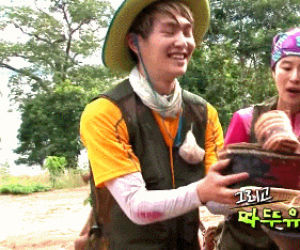 kpop,shinee,onew,jinki,cute onew,law of the jungle
