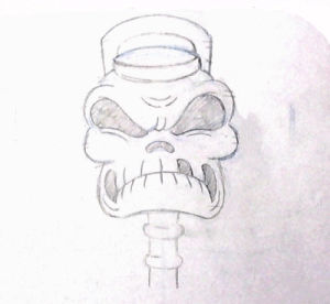 cuphead,pencil test,halloween,skeleton,spooky,traditional animation