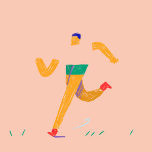 run cycle,illustration,run,running man,sketchy,amelia giller,ameliagiller