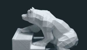 sculpture,art,animation,loop,design,tech,bear,stairs,stop motion,3d printing