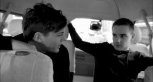 lilo paynlinson,black and white,one direction,louis tomlinson,liam payne,1d