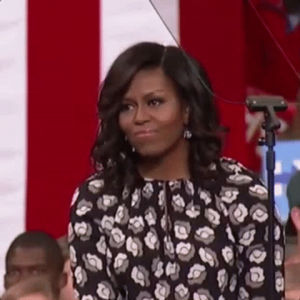 applause,happy,election 2016,michelle obama